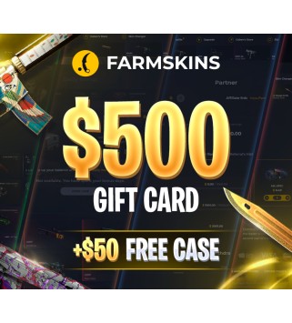 Farmskins $500 Wallet Card + FREE CASE Key GLOBAL